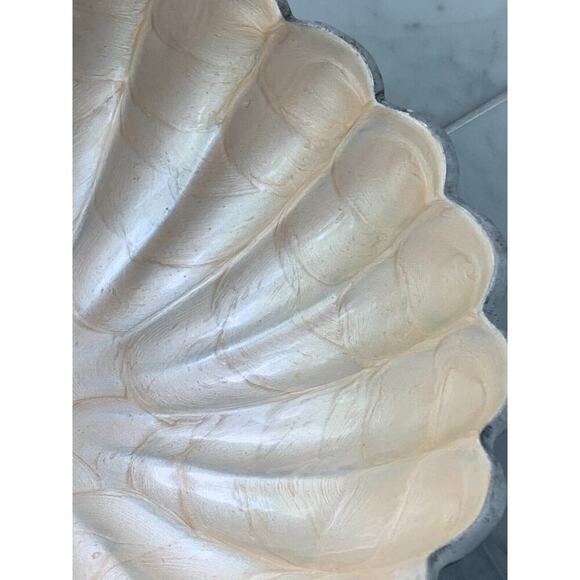 JULIA KNIGHT Peony 8.5” Round Bowl Buttercream Mother of Pearl Scalloped VGUC - Picture 2 of 11